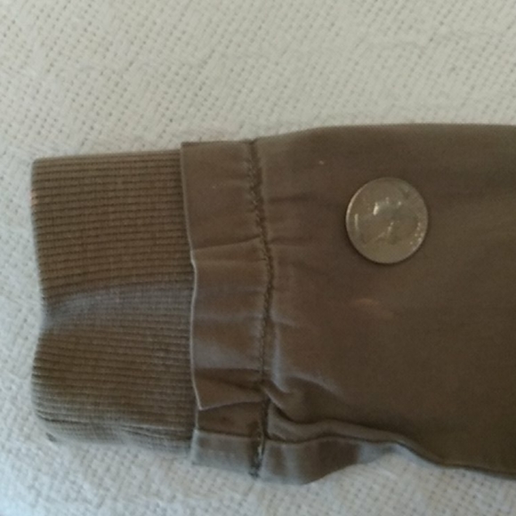 YS USA Army Green Crop Zip Up Jacket - Picture 6 of 10